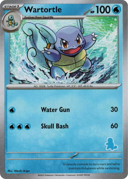 Wartortle trading card from My First Battle Wartortle - My First Battle Pokémon trading card