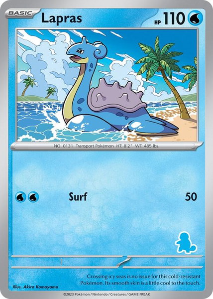 Lapras trading card from My First Battle Lapras - My First Battle Pokémon trading card