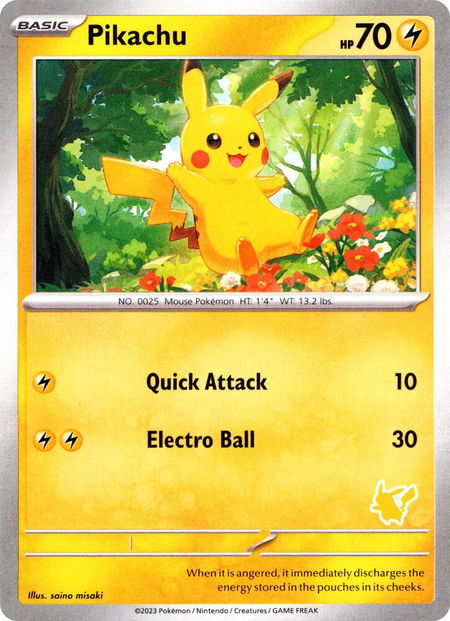 Pikachu - My First Battle Pokémon trading card