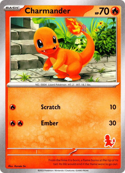 Charmander trading card from My First Battle Charmander - My First Battle Pokémon trading card