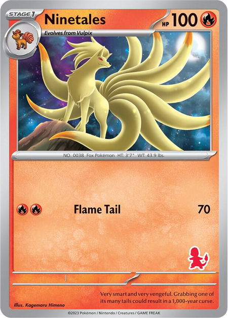 Ninetales trading card from My First Battle Ninetales - My First Battle Pokémon trading card