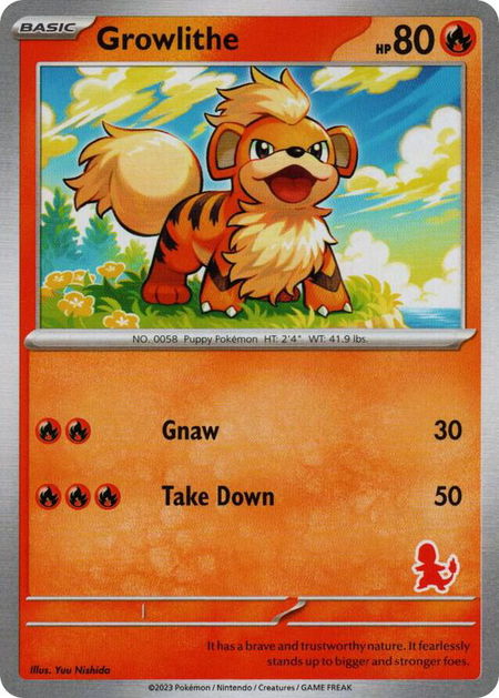 Growlithe - My First Battle Pokémon trading card