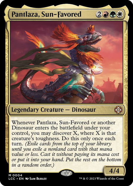 Pantlaza, Sun-Favored - Commander: The Lost Caverns of Ixalan Magic: The Gathering trading card