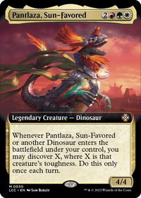 Pantlaza, Sun-Favored (Extended Art) - Commander: The Lost Caverns of Ixalan (LCC) #30 - Mythic Magic: The Gathering Trading Card