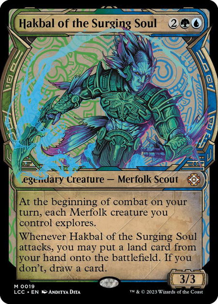 Hakbal of the Surging Soul (Showcase) - Commander: The Lost Caverns of Ixalan Magic: The Gathering trading card
