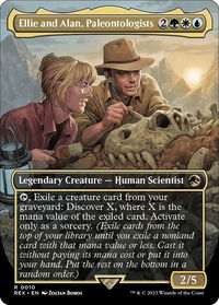 Ellie and Alan, Paleontologists (Borderless) - Universes Beyond: Jurassic World Collection (REX) #10 - Rare Magic: The Gathering Trading Card