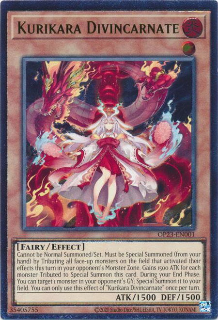 Kurikara Divincarnate (UTR) - OTS Tournament Pack 23 YuGiOh trading card
