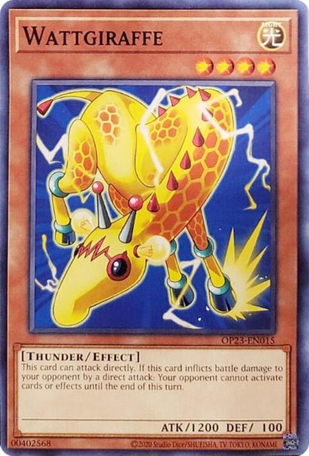 Wattgiraffe - OTS Tournament Pack 23 YuGiOh trading card