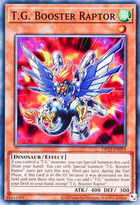 T.G. Booster Raptor - OTS Tournament Pack 23 (OP23) #OP23-EN019 - Common / Short Print YuGiOh Trading Card