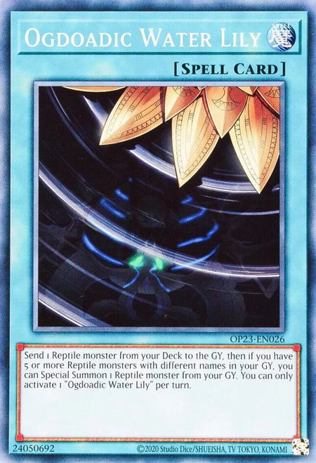 Ogdoadic Water Lily - OTS Tournament Pack 23 YuGiOh trading card