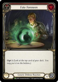 Fate Foreseen (Red) - JDG016 - Flesh and Blood: Promo Cards (PR) #JDG016 - Promo Flesh and Blood Trading Card