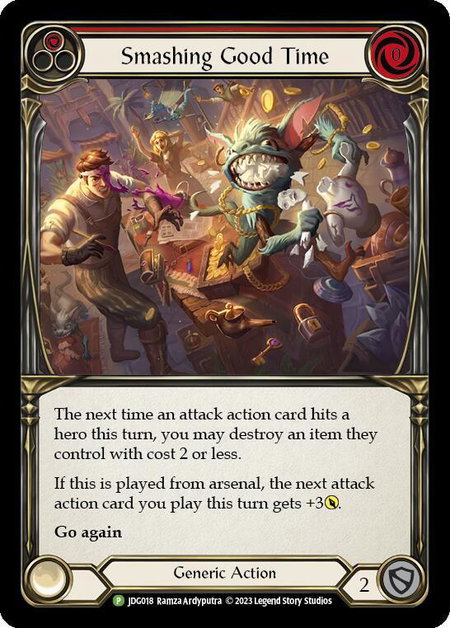 Smashing Good Time (Red) - JDG018 - Flesh and Blood: Promo Cards Flesh and Blood trading card