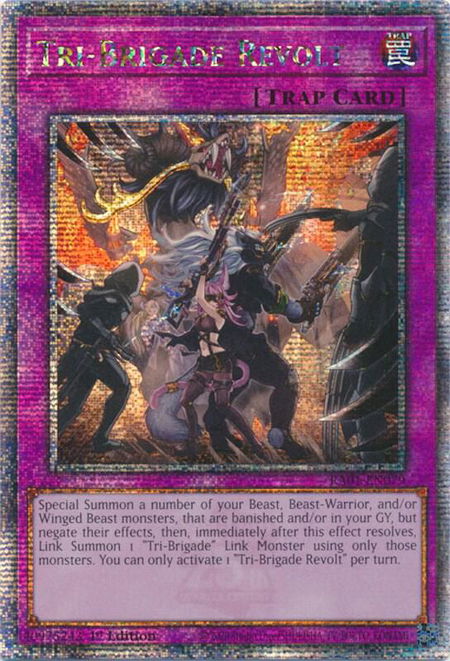 Tri-Brigade Revolt (Quarter Century Secret Rare) - 25th Anniversary Rarity Collection YuGiOh trading card