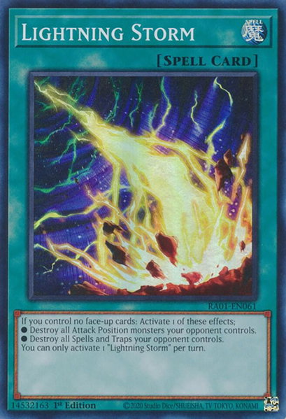 Lightning Storm - 25th Anniversary Rarity Collection YuGiOh trading card