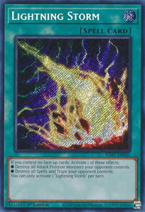 Lightning Storm (Secret Rare) - 25th Anniversary Rarity Collection (RA01) #RA01-EN061 - Secret Rare YuGiOh Trading Card