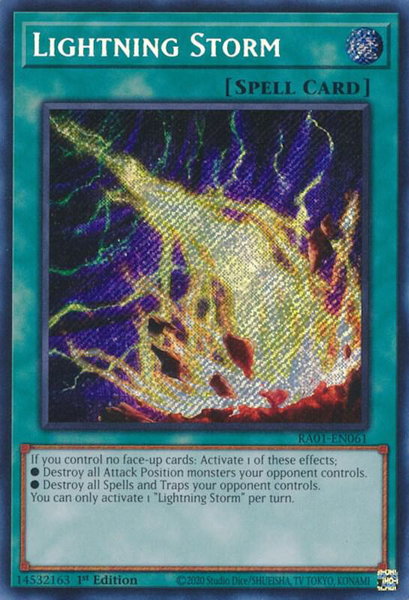 Lightning Storm (Secret Rare) - 25th Anniversary Rarity Collection YuGiOh trading card