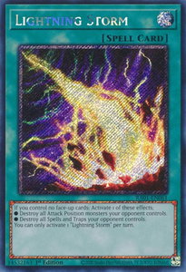 Lightning Storm (Platinum Secret Rare) - 25th Anniversary Rarity Collection (RA01) #RA01-EN061 - Platinum Secret Rare YuGiOh Trading Card