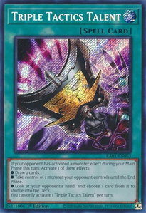 Triple Tactics Talent (Secret Rare) - 25th Anniversary Rarity Collection (RA01) #RA01-EN063 - Secret Rare YuGiOh Trading Card