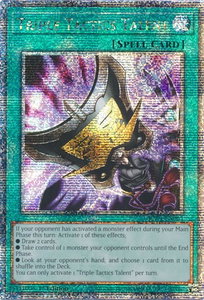 Triple Tactics Talent (Quarter Century Secret Rare) - 25th Anniversary Rarity Collection (RA01) #RA01-EN063 - Quarter Century Secret Rare YuGiOh Trading Card