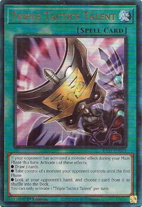Triple Tactics Talent (PUR) - 25th Anniversary Rarity Collection (RA01) #RA01-EN063 - Prismatic Ultimate Rare YuGiOh Trading Card