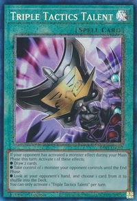 Triple Tactics Talent (PCR) - 25th Anniversary Rarity Collection (RA01) #RA01-EN063 - Prismatic Collector's Rare YuGiOh Trading Card