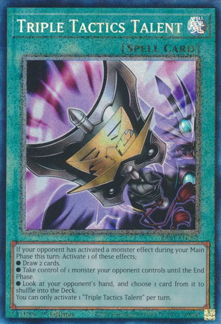 Triple Tactics Talent (PCR) - 25th Anniversary Rarity Collection YuGiOh trading card