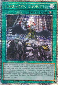 Forbidden Droplet (Quarter Century Secret Rare) - 25th Anniversary Rarity Collection (RA01) #RA01-EN064 - Quarter Century Secret Rare YuGiOh Trading Card