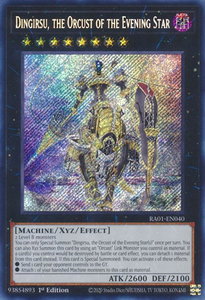 Dingirsu, the Orcust of the Evening Star (Secret Rare) - 25th Anniversary Rarity Collection (RA01) #RA01-EN040 - Secret Rare YuGiOh Trading Card