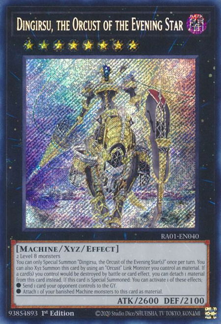 Dingirsu, the Orcust of the Evening Star (Secret Rare) - 25th Anniversary Rarity Collection YuGiOh trading card