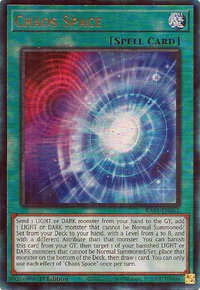 Chaos Space (PUR) - 25th Anniversary Rarity Collection (RA01) #RA01-EN065 - Prismatic Ultimate Rare YuGiOh Trading Card