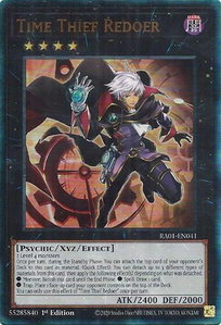 Time Thief Redoer (PUR) - 25th Anniversary Rarity Collection (RA01) #RA01-EN041 - Prismatic Ultimate Rare YuGiOh Trading Card