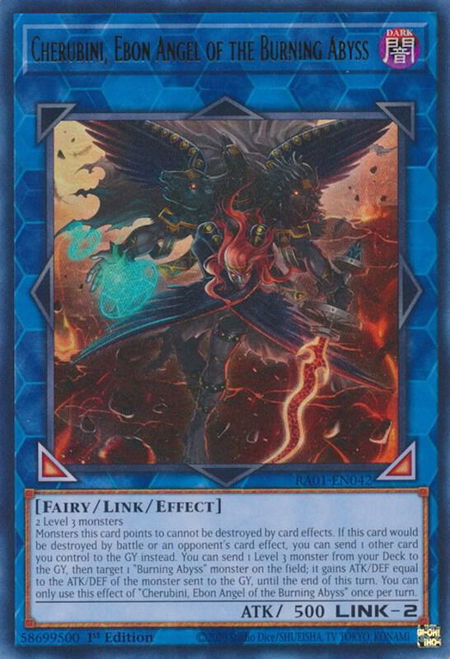 Cherubini, Ebon Angel of the Burning Abyss (UR) - 25th Anniversary Rarity Collection YuGiOh trading card