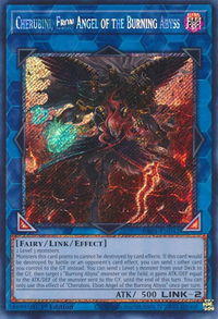 Cherubini, Ebon Angel of the Burning Abyss (Platinum Secret Rare) - 25th Anniversary Rarity Collection (RA01) #RA01-EN042 - Platinum Secret Rare YuGiOh Trading Card