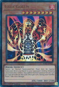 Lava Golem (PUR) - 25th Anniversary Rarity Collection (RA01) #RA01-EN001 - Prismatic Ultimate Rare YuGiOh Trading Card