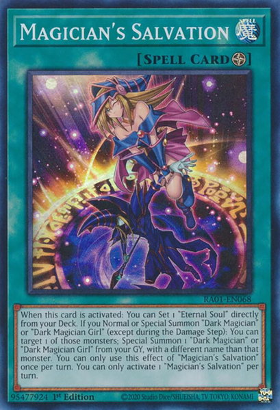 Magician's Salvation trading card from 25th Anniversary Rarity Collection Magician's Salvation - 25th Anniversary Rarity Collection YuGiOh trading card
