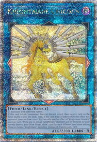 Knightmare Unicorn (Quarter Century Secret Rare) - 25th Anniversary Rarity Collection (RA01) #RA01-EN043 - Quarter Century Secret Rare YuGiOh Trading Card