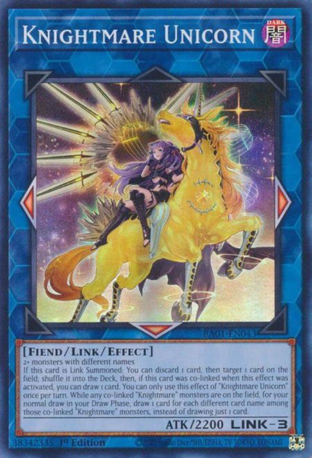 Knightmare Unicorn (Alternate Art) - 25th Anniversary Rarity Collection YuGiOh trading card