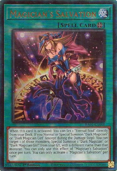 Magician's Salvation (PUR) trading card from 25th Anniversary Rarity Collection Magician's Salvation (PUR) - 25th Anniversary Rarity Collection YuGiOh trading card