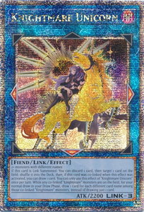 Knightmare Unicorn (Alternate Art) (Quarter Century Secret Rare) - 25th Anniversary Rarity Collection (RA01) #RA01-EN043 - Quarter Century Secret Rare YuGiOh Trading Card