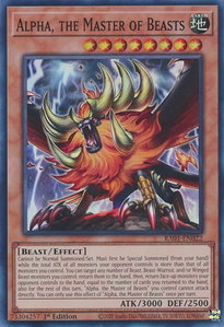Alpha, the Master of Beasts - 25th Anniversary Rarity Collection (RA01) #RA01-EN022 - Super Rare YuGiOh Trading Card