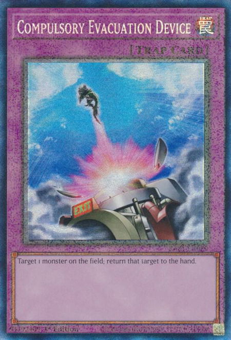 Compulsory Evacuation Device (PCR) - 25th Anniversary Rarity Collection YuGiOh trading card