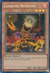 Lonefire Blossom (PCR) - 25th Anniversary Rarity Collection (RA01) #RA01-EN002 - Prismatic Collector's Rare YuGiOh Trading Card