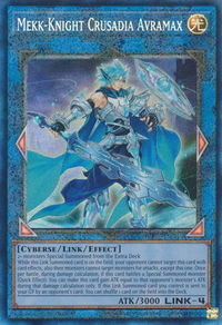 Mekk-Knight Crusadia Avramax (PCR) - 25th Anniversary Rarity Collection (RA01) #RA01-EN044 - Prismatic Collector's Rare YuGiOh Trading Card