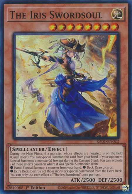 The Iris Swordsoul trading card from 25th Anniversary Rarity Collection The Iris Swordsoul - 25th Anniversary Rarity Collection YuGiOh trading card