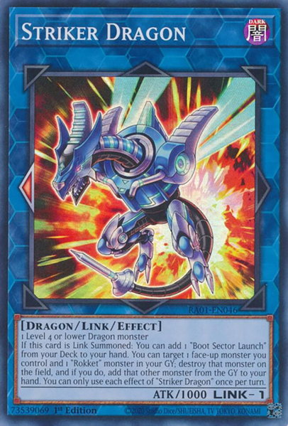Striker Dragon trading card from 25th Anniversary Rarity Collection Striker Dragon - 25th Anniversary Rarity Collection YuGiOh trading card