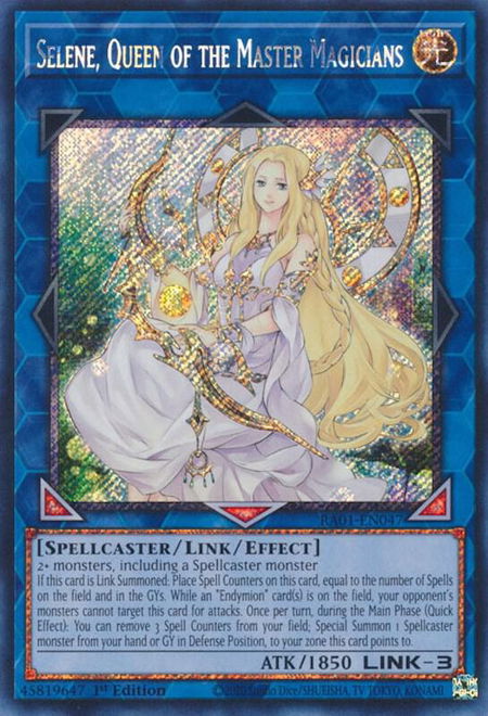 Selene, Queen of the Master Magicians (Platinum Secret Rare) - 25th Anniversary Rarity Collection YuGiOh trading card