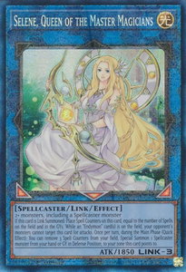 Selene, Queen of the Master Magicians (PCR) - 25th Anniversary Rarity Collection (RA01) #RA01-EN047 - Prismatic Collector's Rare YuGiOh Trading Card