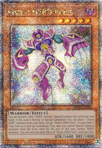 Vision HERO Faris (Quarter Century Secret Rare) - 25th Anniversary Rarity Collection (RA01) #RA01-EN004 - Quarter Century Secret Rare YuGiOh Trading Card