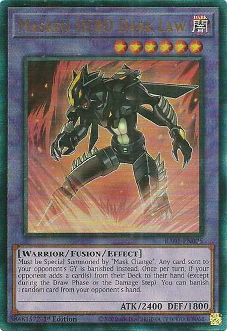 Masked HERO Dark Law (PUR) - 25th Anniversary Rarity Collection YuGiOh trading card