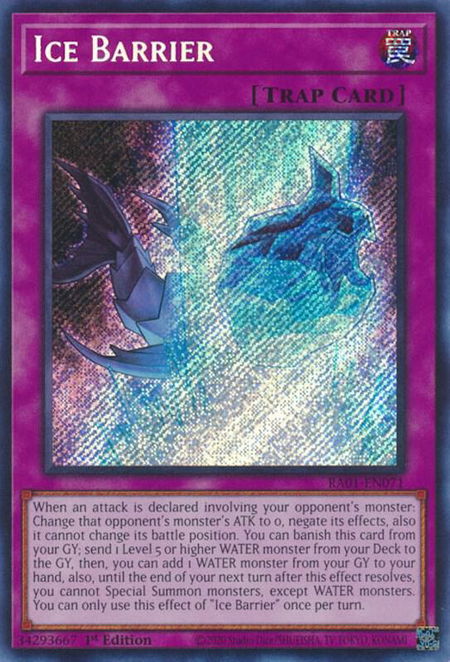 Ice Barrier (Secret Rare) - 25th Anniversary Rarity Collection YuGiOh trading card